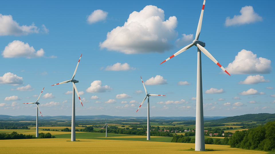 Titelbild zu „Windrevolution in Niederösterreich: Wie neue Technologien die Energiezukunft sichern!“