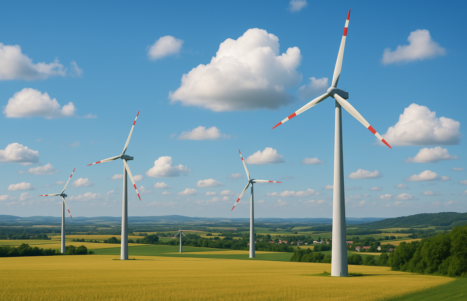 Titelbild zu „Windrevolution in Niederösterreich: Wie neue Technologien die Energiezukunft sichern!“