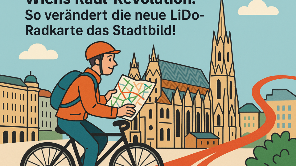Titelbild zu „Wiens Radl-Revolution: So verändert die neue LiDo-Radkarte das Stadtbild!“